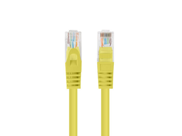 PATCHCORD KAT.5E UTP 0.25M ŻÓŁTY FLUKE PASSED LANBERG