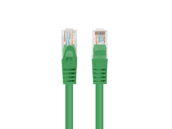 PATCHCORD KAT.5E UTP 0.25M ZIELONY FLUKE PASSED LANBERG