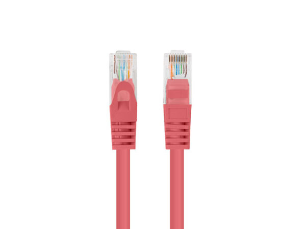 PATCHCORD KAT.5E UTP 0.25M CZERWONY FLUKE PASSED LANBERG