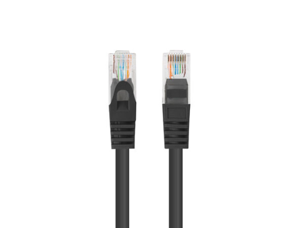 PATCHCORD KAT.6 UTP 0.25M CZARNY FLUKE PASSED LANBERG