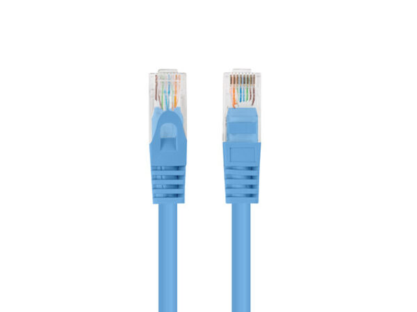PATCHCORD KAT.6 UTP 0.25M NIEBIESKI FLUKE PASSED LANBERG