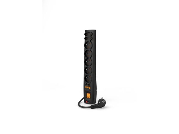 LISTWA ZASILAJĄCA ACAR P7 NET 1.5M 5X 230V PL 2X EUROPLUG CZARNA