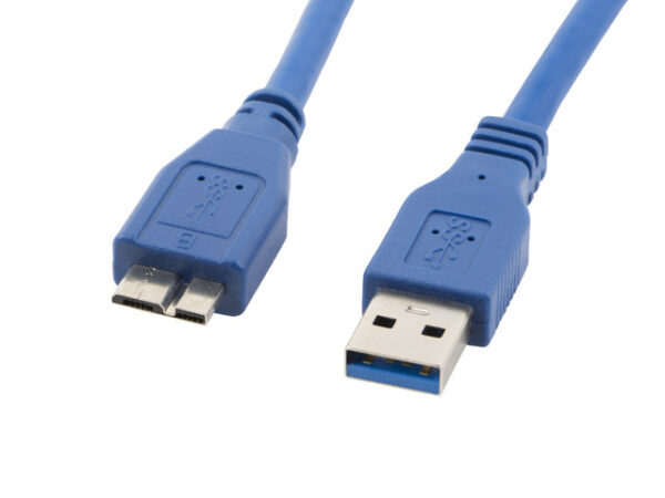 KABEL USB MICRO(M)->USB-A(M) 3.0 0.5M NIEBIESKI LANBERG