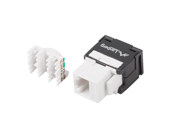 MODUŁ KEYSTONE GNIAZDO BEZNARZĘDZIOWY RJ45->LSA KAT.5E UTP 180° LANBERG