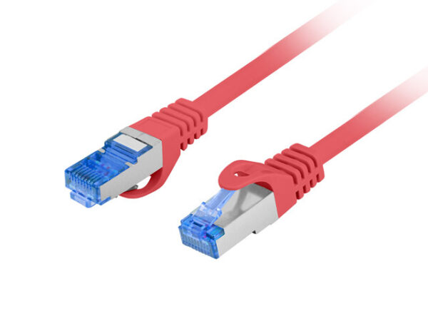 PATCHCORD KAT.6A S/FTP LSZH CCA 20M CZERWONY FLUKE PASSED LANBERG