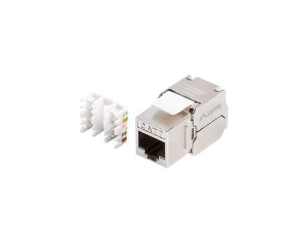 MODUŁ KEYSTONE GNIAZDO BEZNARZĘDZIOWY RJ45->LSA KAT.7 FTP 180° LANBERG